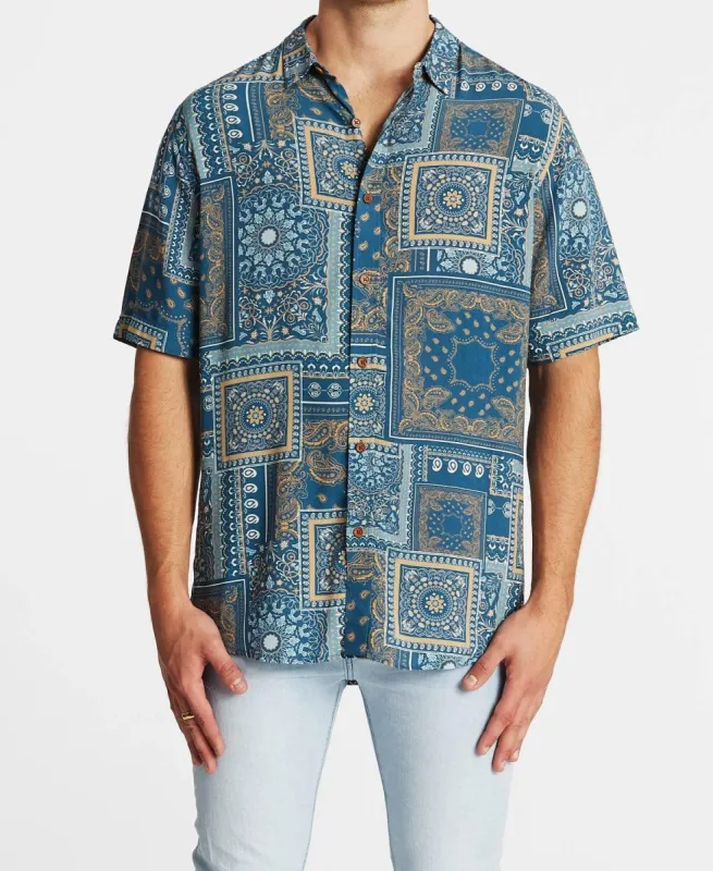 Sun Juan Relaxed Short Sleeve Shirt Multi Colour Print sold by Neverland