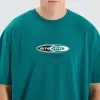 Station Box Fit Tee Teal sold by Neverland