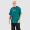 Station Box Fit Tee Teal sold by Neverland
