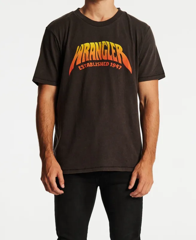 Flamin Yang T-Shirt Worn Black sold by Neverland