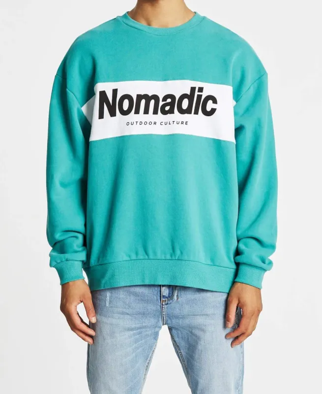 Rundown Relaxed Fit Jumper Bristol Blue sold by Neverland