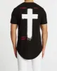 Ombre Dual Curved T-Shirt Jet Black sold by Neverland