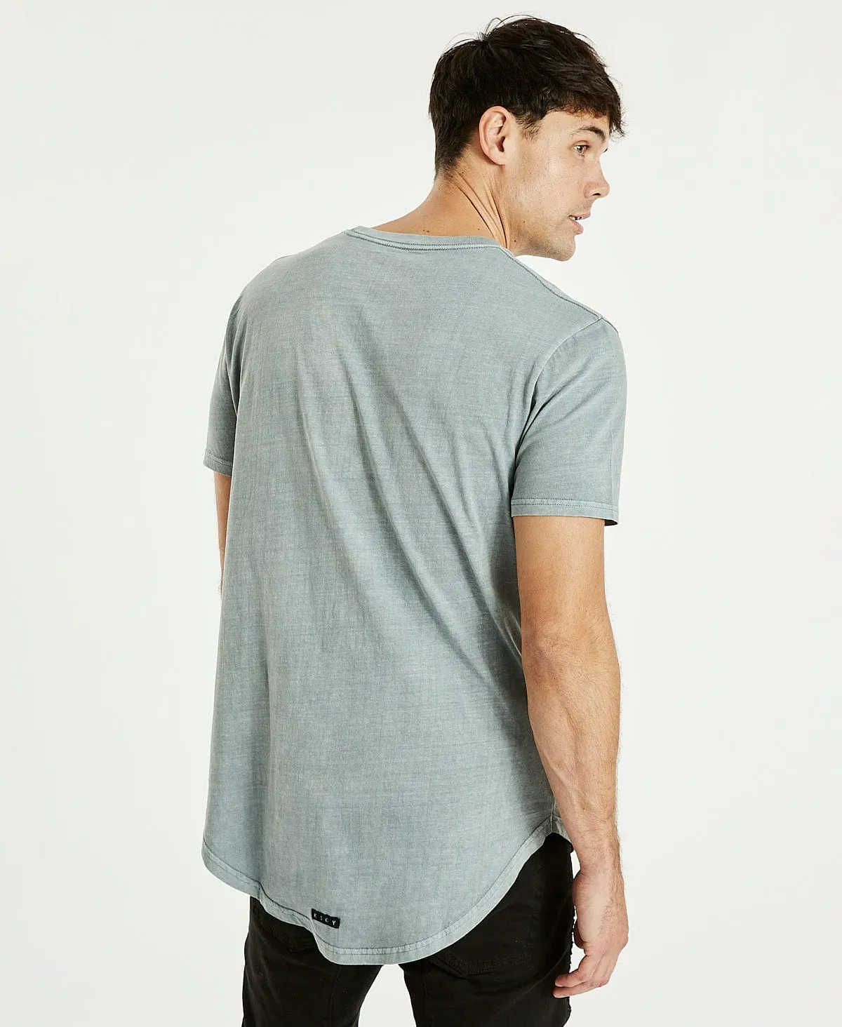 Essentials Dual Curved T-Shirt Pigment Lead Sage sold by Neverland product image thumbnail 2