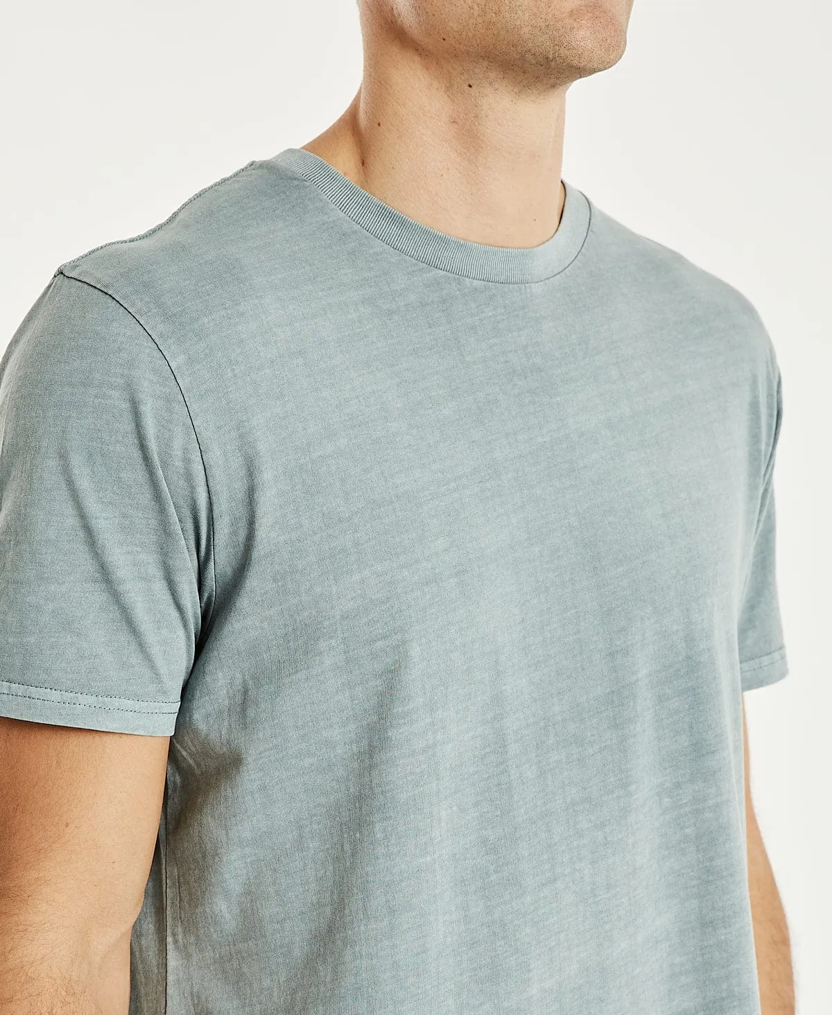 Essentials Dual Curved T-Shirt Pigment Lead Sage sold by Neverland product image thumbnail 3