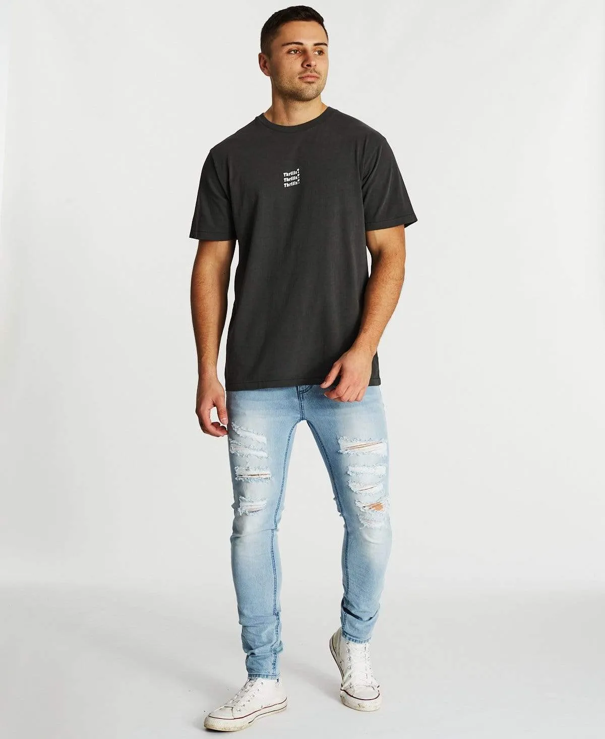 Thrills Unlimited Merch Fit T-Shirt Merch Black sold by Neverland product image thumbnail 4