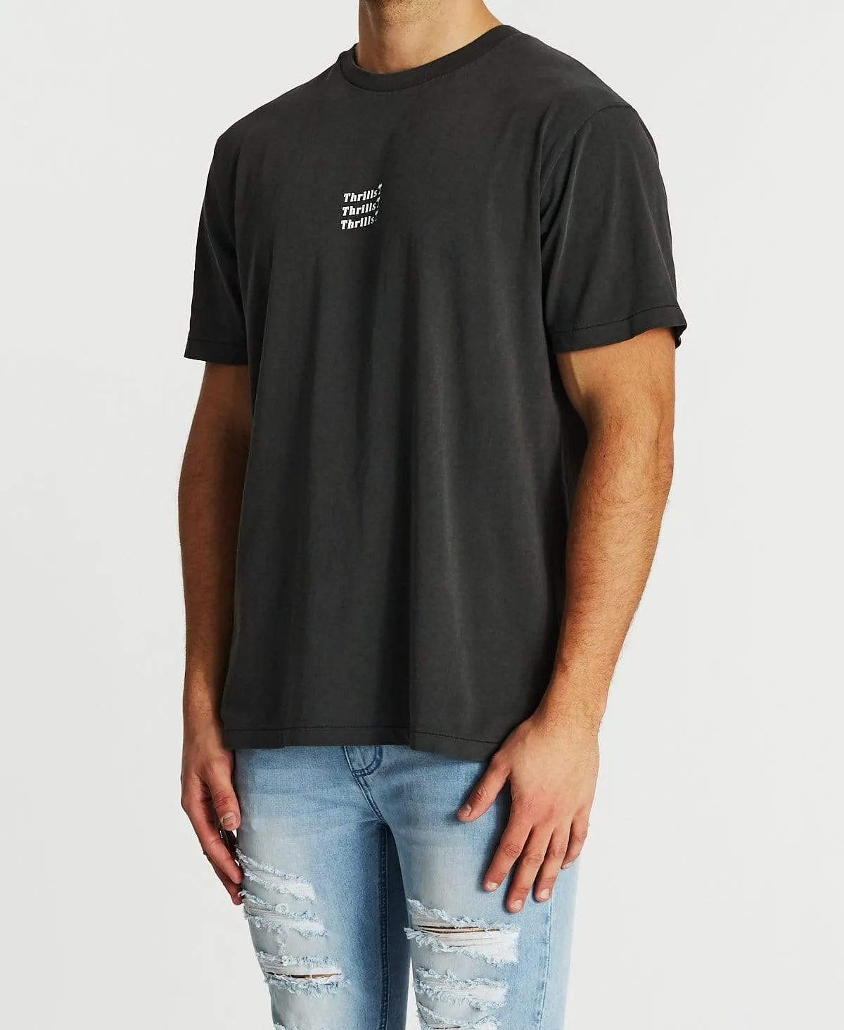 Thrills Unlimited Merch Fit T-Shirt Merch Black sold by Neverland product image thumbnail 2