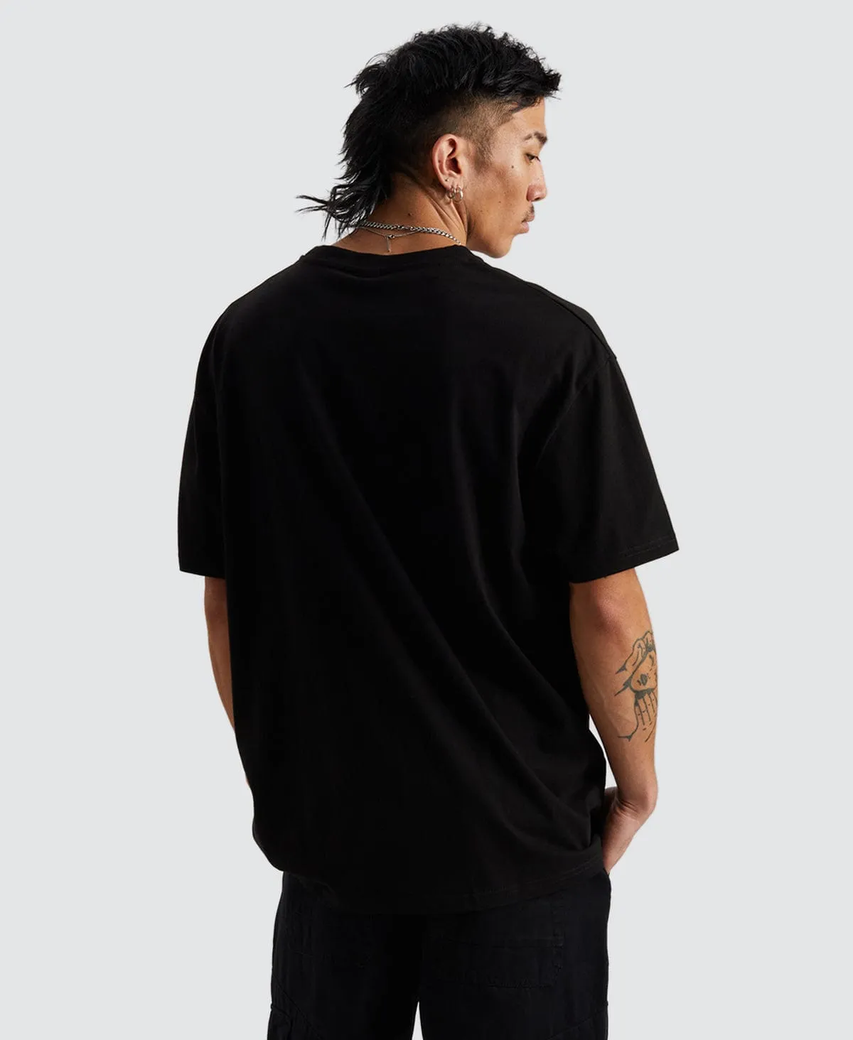 Conscript Box Fit T-Shirt Black sold by Neverland product image thumbnail 4