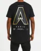 Star Struck Dual Curved T-Shirt Jet Black sold by Neverland