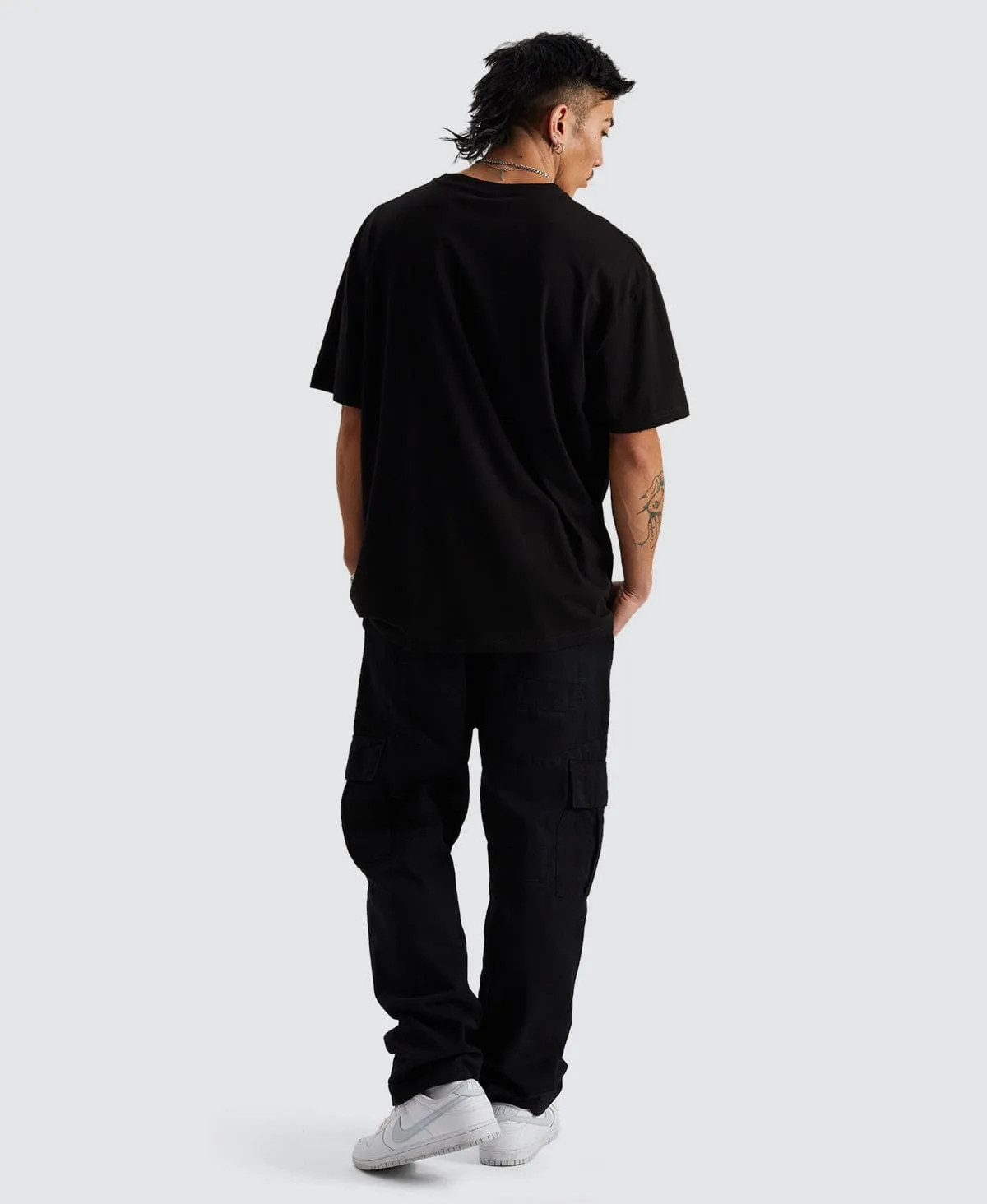Conscript Box Fit T-Shirt Black sold by Neverland product image thumbnail 5