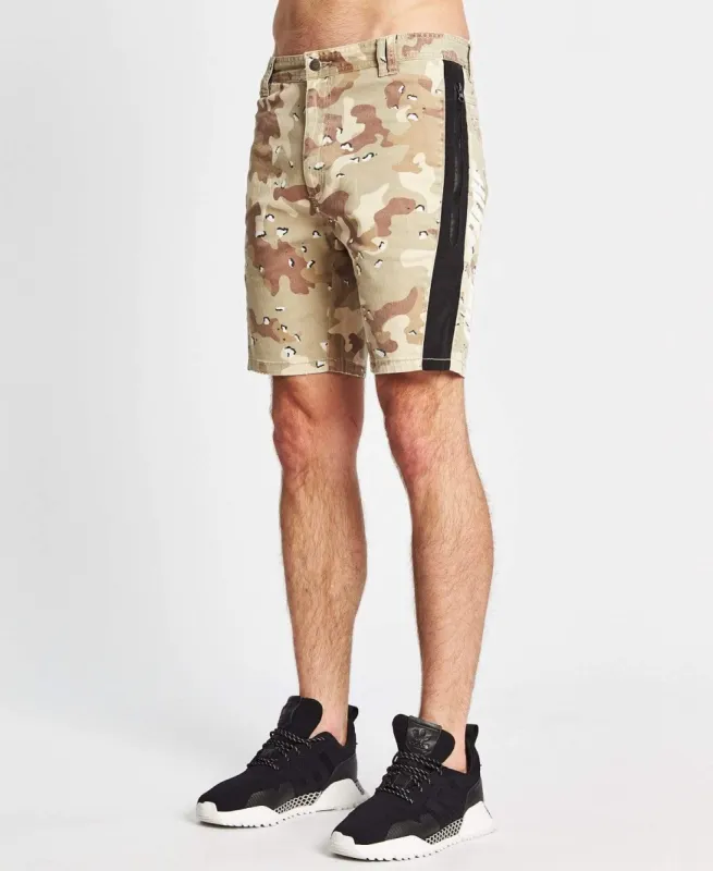 Hawkeye Tech Shorts Chocolate Chip Camo sold by Neverland