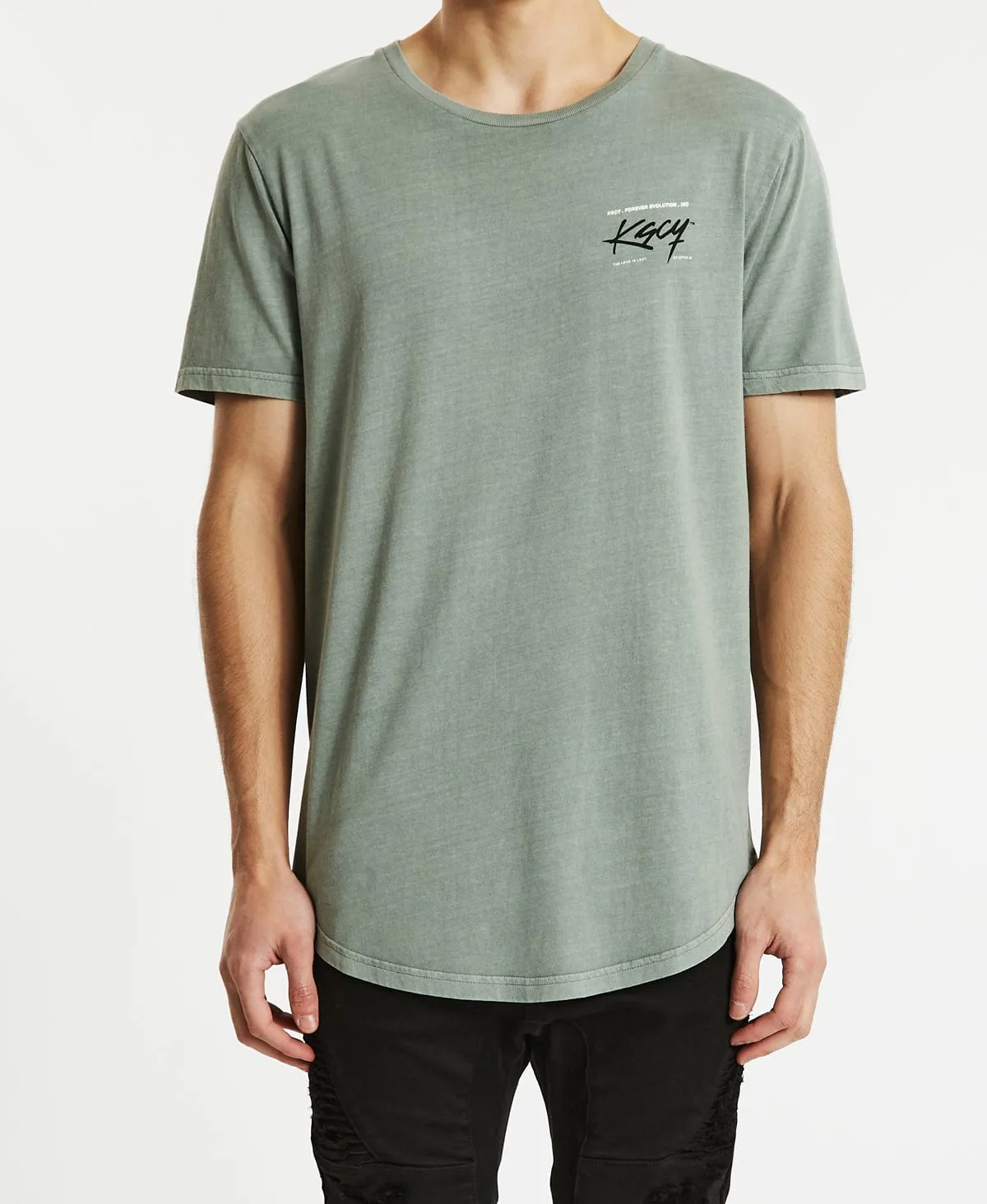 Misusing Dual Curved T-Shirt Pigment Slate Grey sold by Neverland product image thumbnail 4