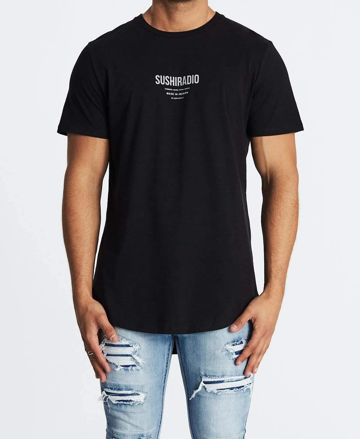 Guardian Dual Curved T-Shirt Jet Black sold by Neverland