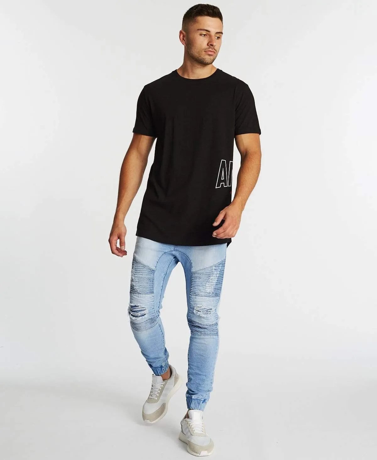 Jeux Dual Curved T-Shirt Jet Black sold by Neverland product image thumbnail 4