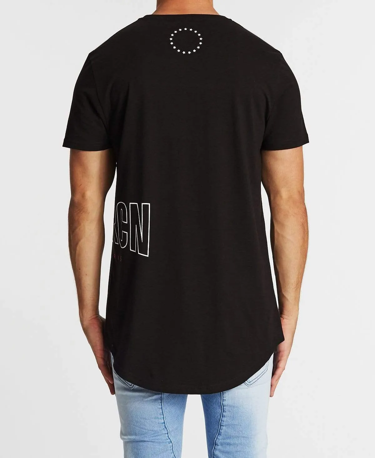 Jeux Dual Curved T-Shirt Jet Black sold by Neverland product image thumbnail 2