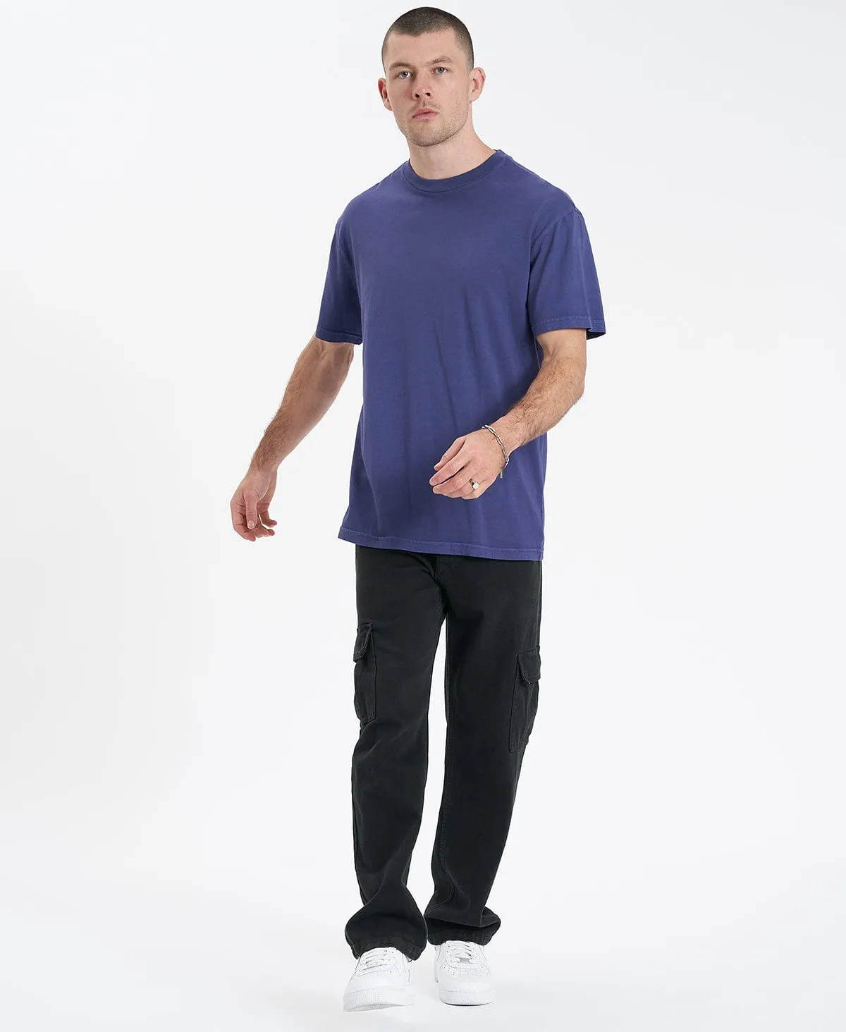 Lincoln Relaxed T-Shirt Pigment Navy Blue sold by Neverland product image thumbnail 3