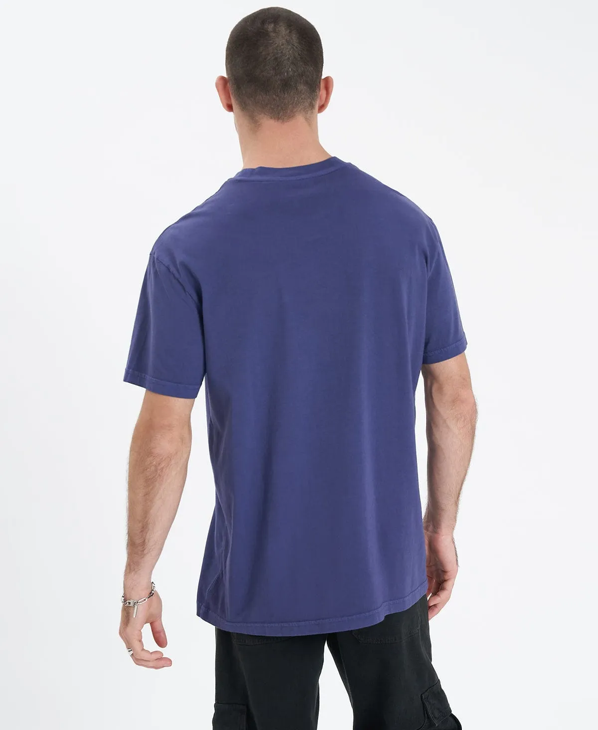 Lincoln Relaxed T-Shirt Pigment Navy Blue sold by Neverland product image thumbnail 5