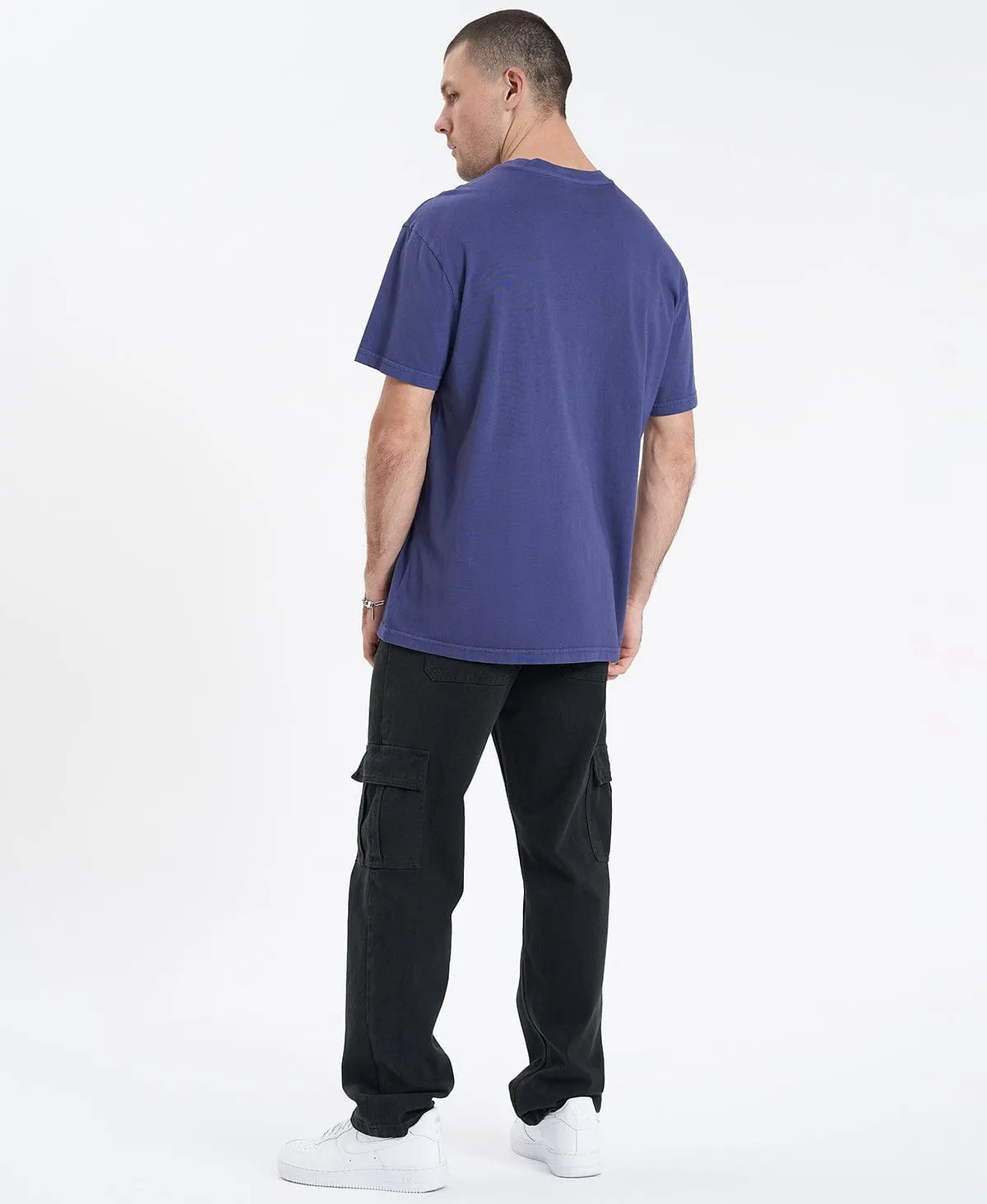 Lincoln Relaxed T-Shirt Pigment Navy Blue sold by Neverland product image thumbnail 4