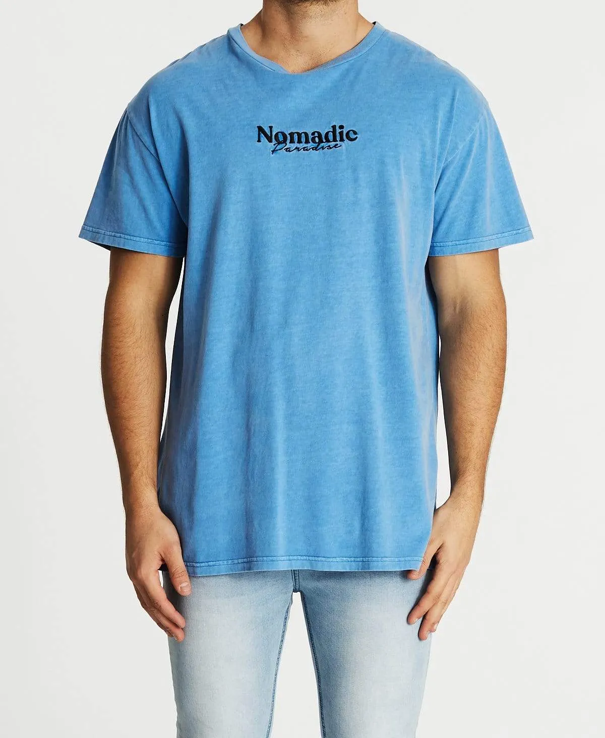 Journey Relaxed T-Shirt Pigment Allure Blue sold by Neverland