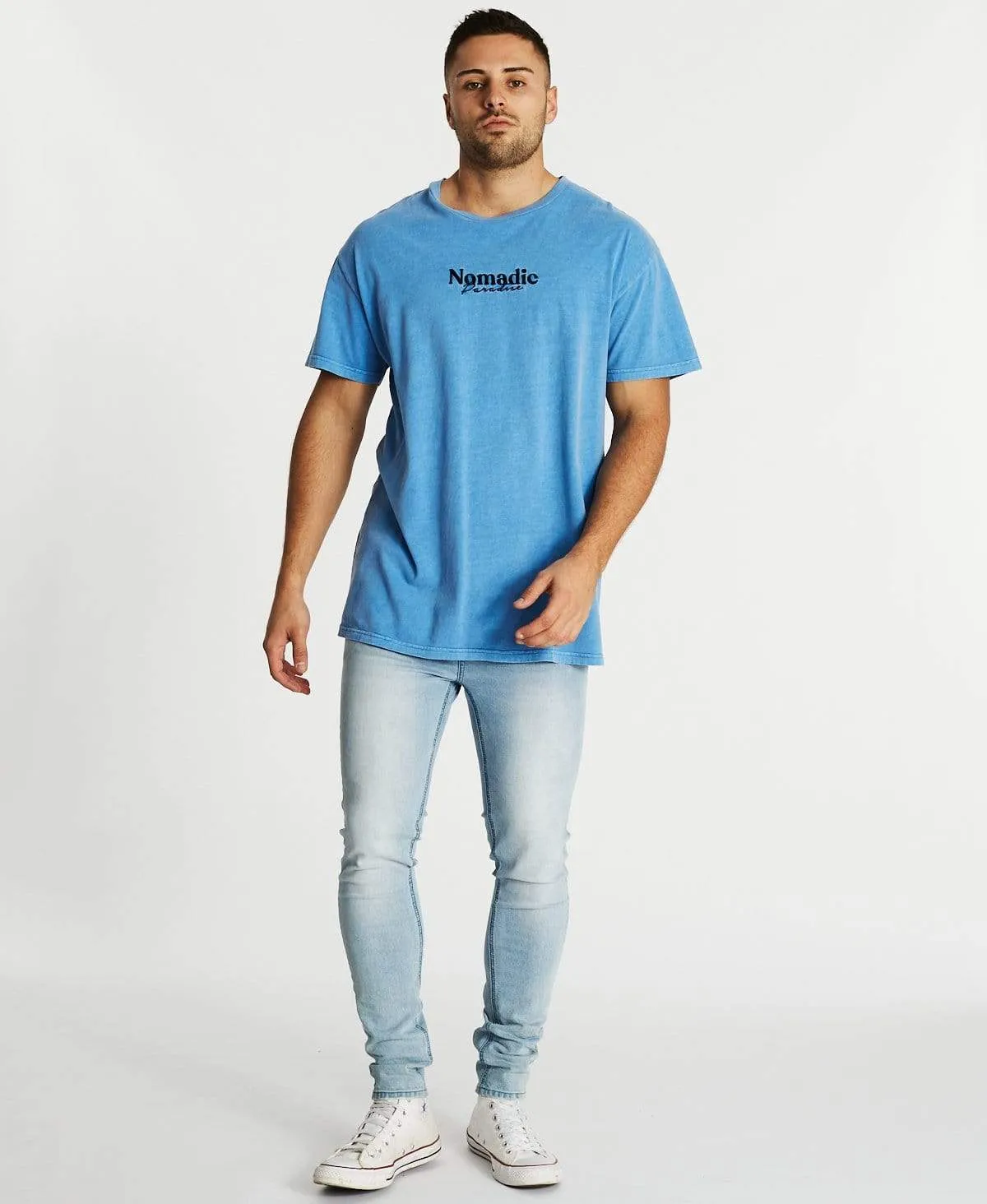 Journey Relaxed T-Shirt Pigment Allure Blue sold by Neverland product image thumbnail 4