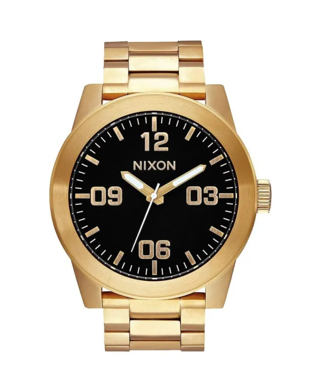 Corporal Stainless Steel Watch All Gold/Black Gold sold by Neverland