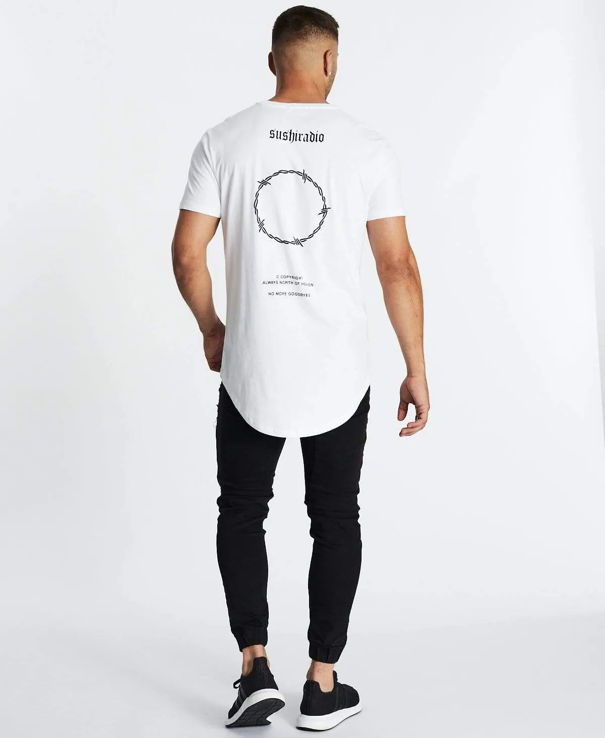Goodbyes Dual Curved T-Shirt White sold by Neverland product image thumbnail 5
