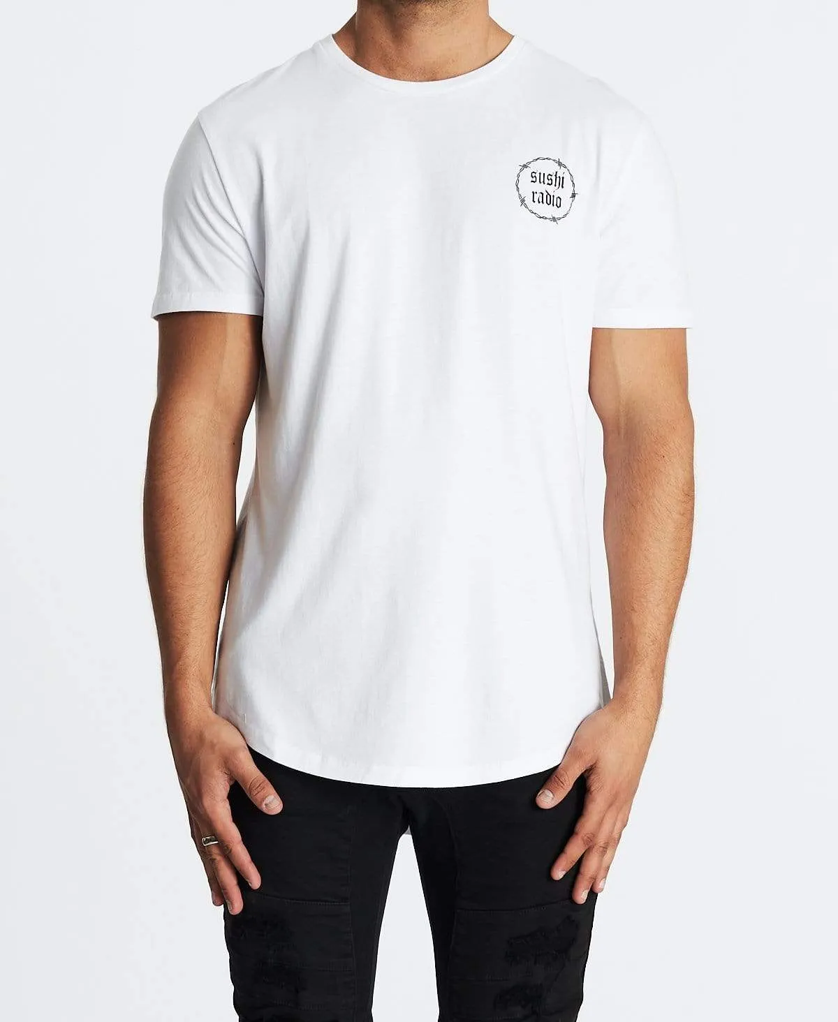 Goodbyes Dual Curved T-Shirt White sold by Neverland product image thumbnail 2