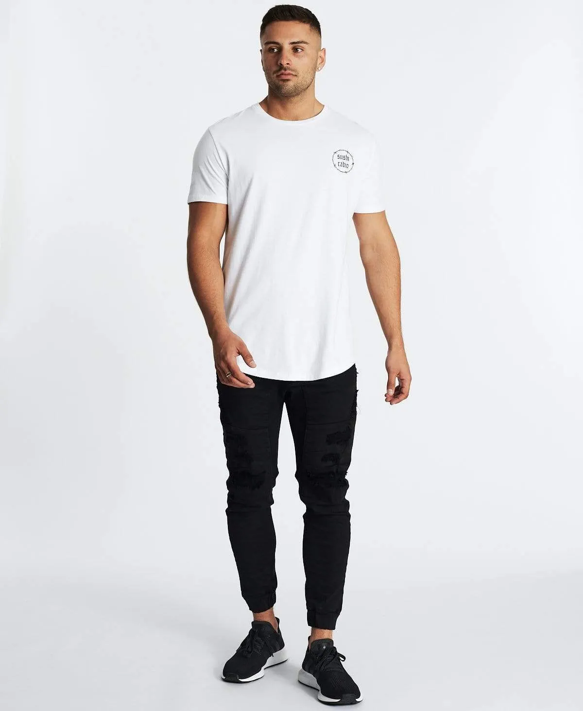 Goodbyes Dual Curved T-Shirt White sold by Neverland product image thumbnail 3