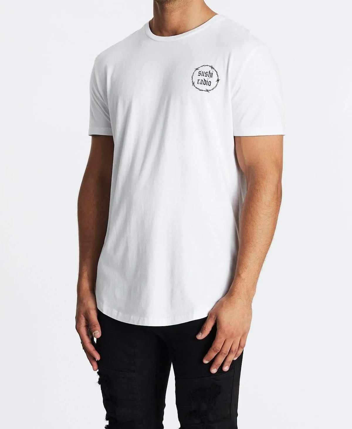 Goodbyes Dual Curved T-Shirt White sold by Neverland product image thumbnail 4