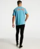 Shadow Script T-Shirt Pigment Washed Blue sold by Neverland