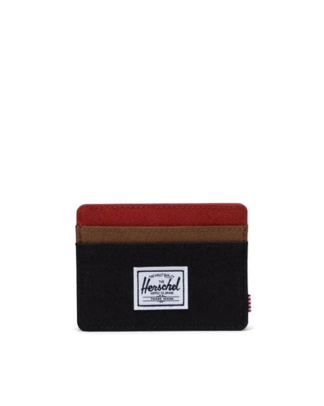 Charlie RFID Wallet Black/Saddle/Ketchup made by Neverland