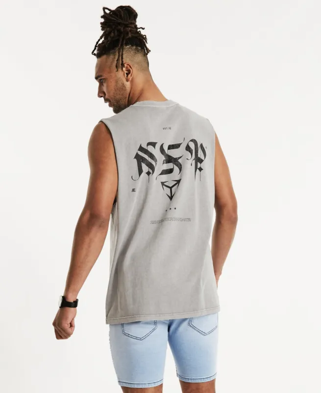 Reason Relaxed Muscle Tee Pigment Alloy sold by Neverland