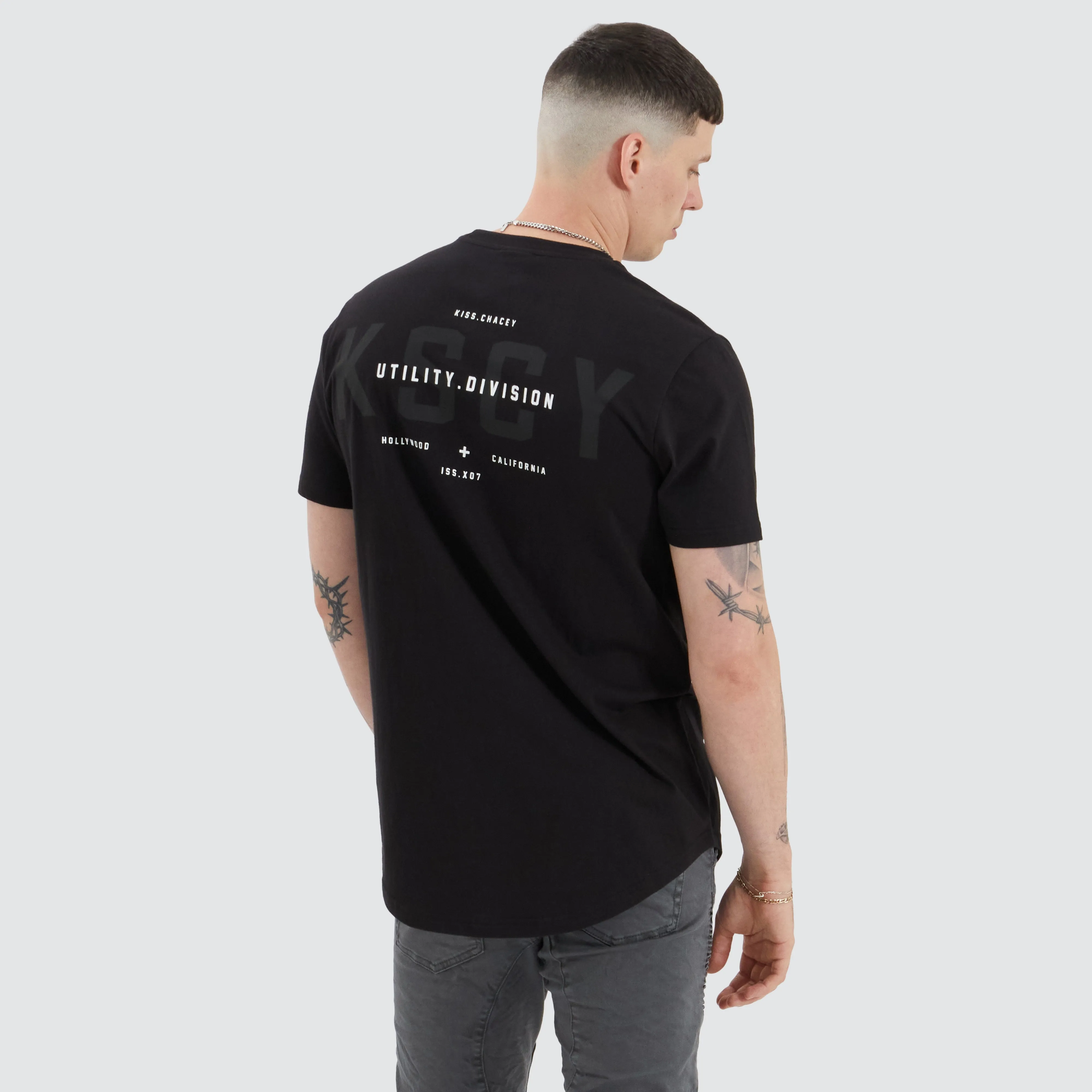 Shafer Dual Curved Tee Jet Black sold by Neverland product image thumbnail 2