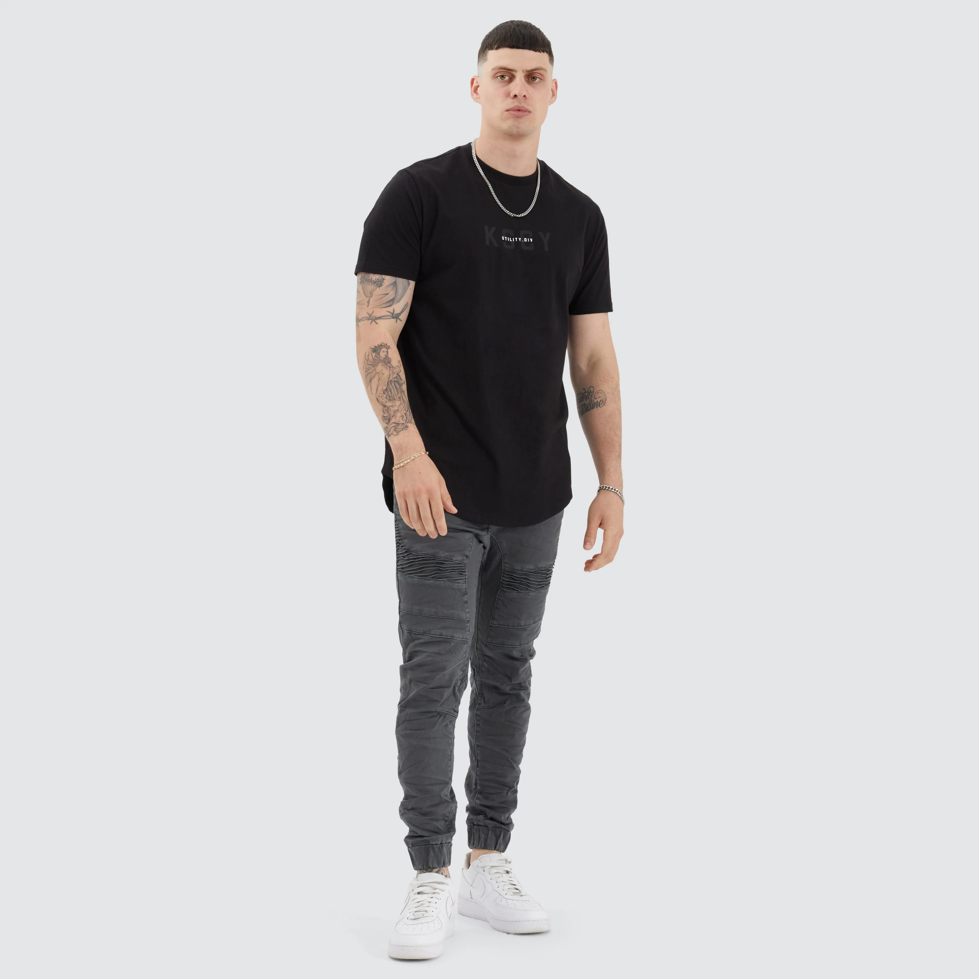 Shafer Dual Curved Tee Jet Black sold by Neverland product image thumbnail 4