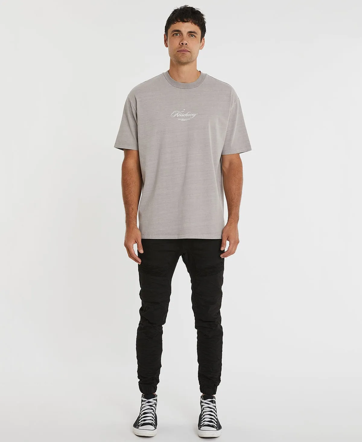 Steel Doves Heavy Box Fit T-Shirt Pigment Gull Grey sold by Neverland product image thumbnail 5