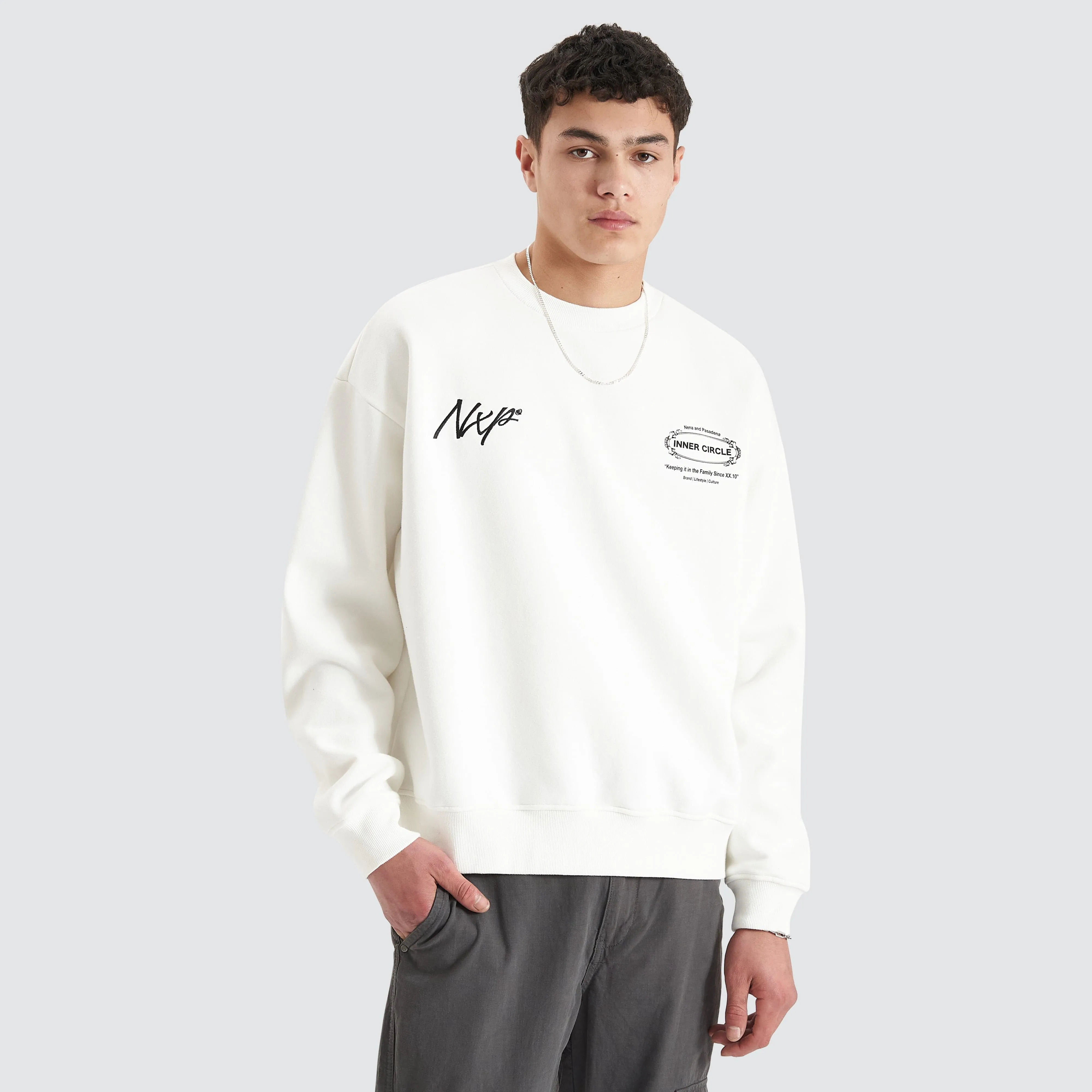 Dome Heavy Box Fit Jumper Natural White sold by Neverland product image thumbnail 3
