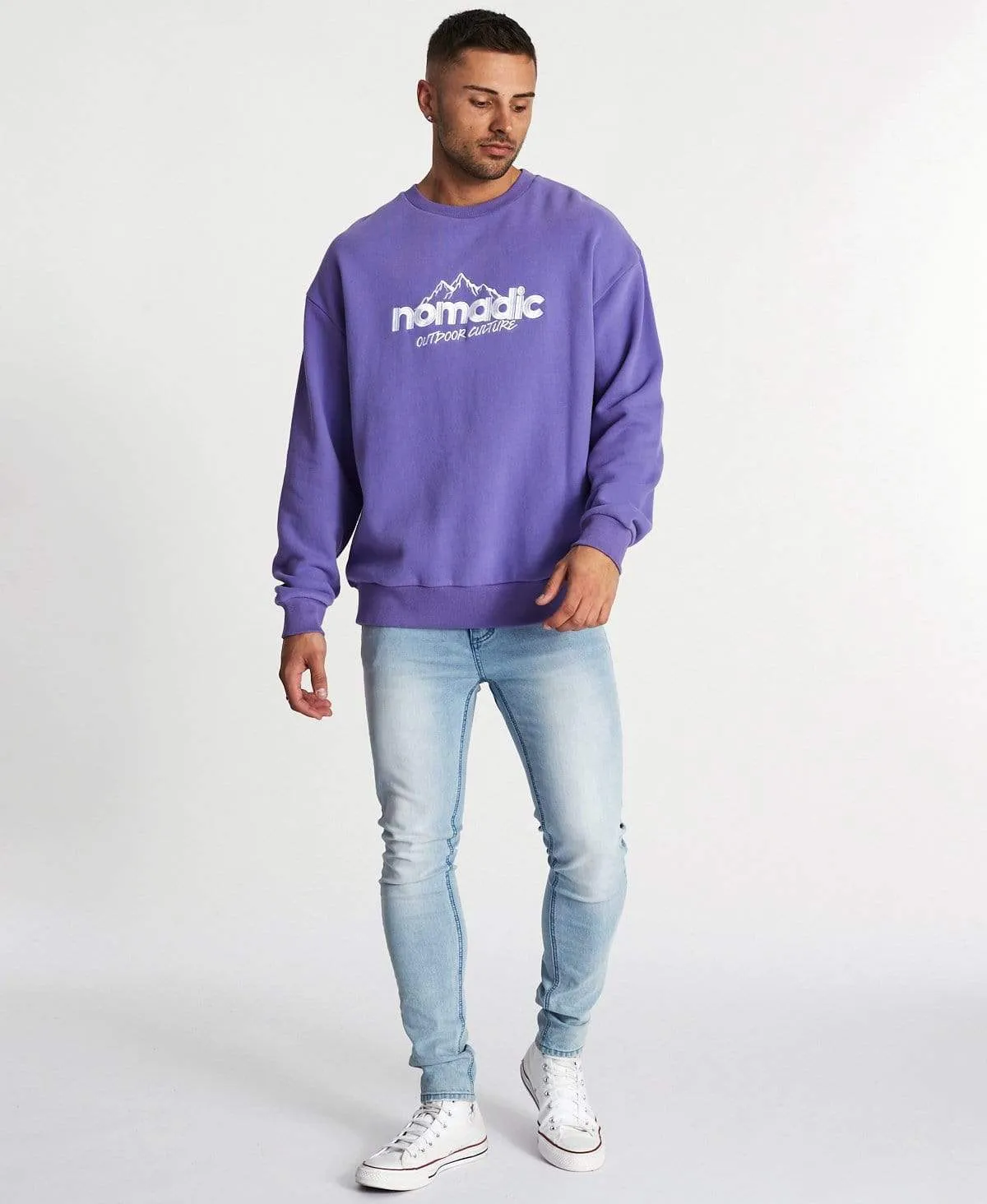 Untracked Relaxed Jumper Pigment Purple sold by Neverland product image thumbnail 4