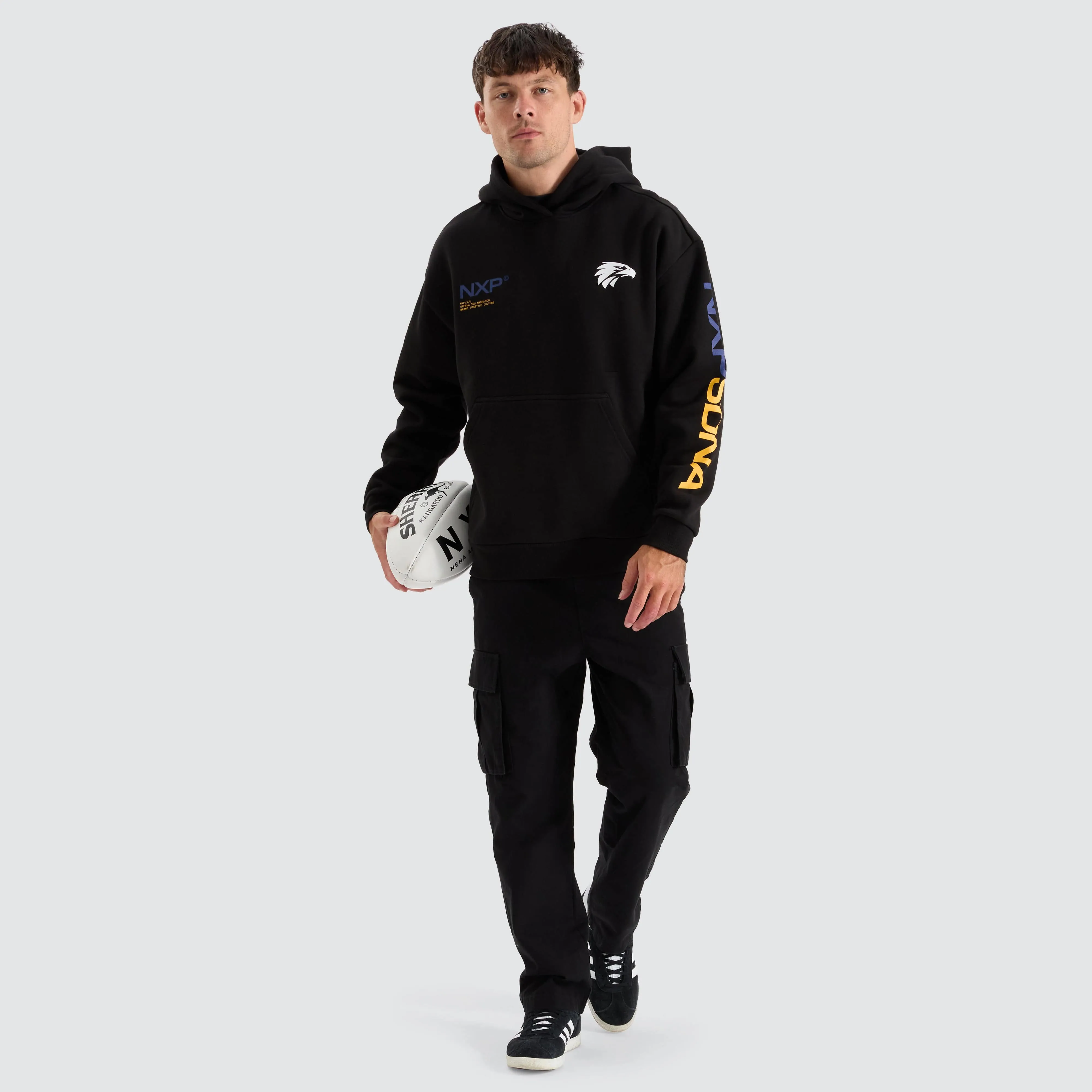 West Coast Eagles AFL Relaxed Hoodie Jet Black sold by Neverland product image thumbnail 4