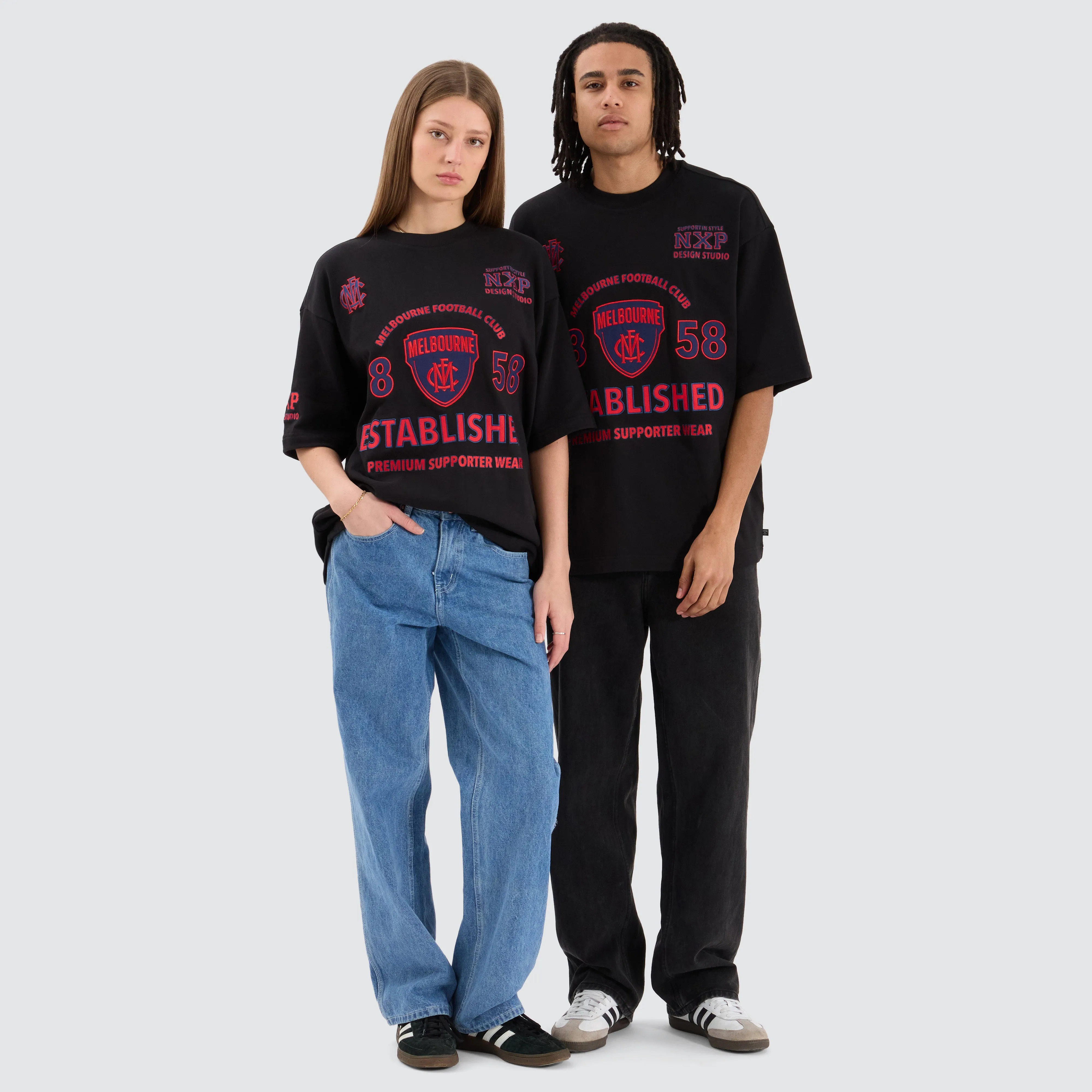 Melbourne Demons AFL Mega Loopback Tee Jet Black sold by Neverland product image thumbnail 5