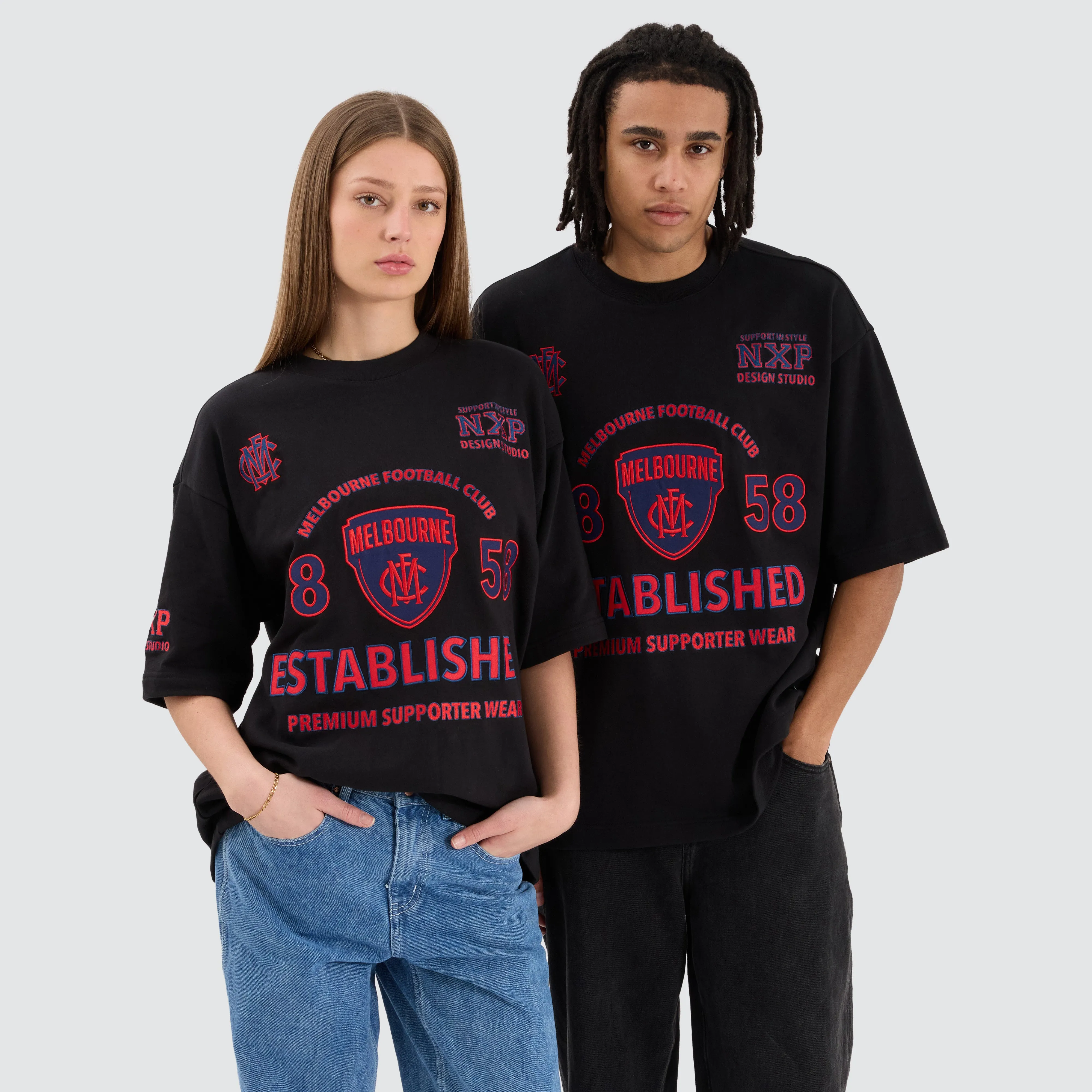 Melbourne Demons AFL Mega Loopback Tee Jet Black sold by Neverland product image thumbnail 4