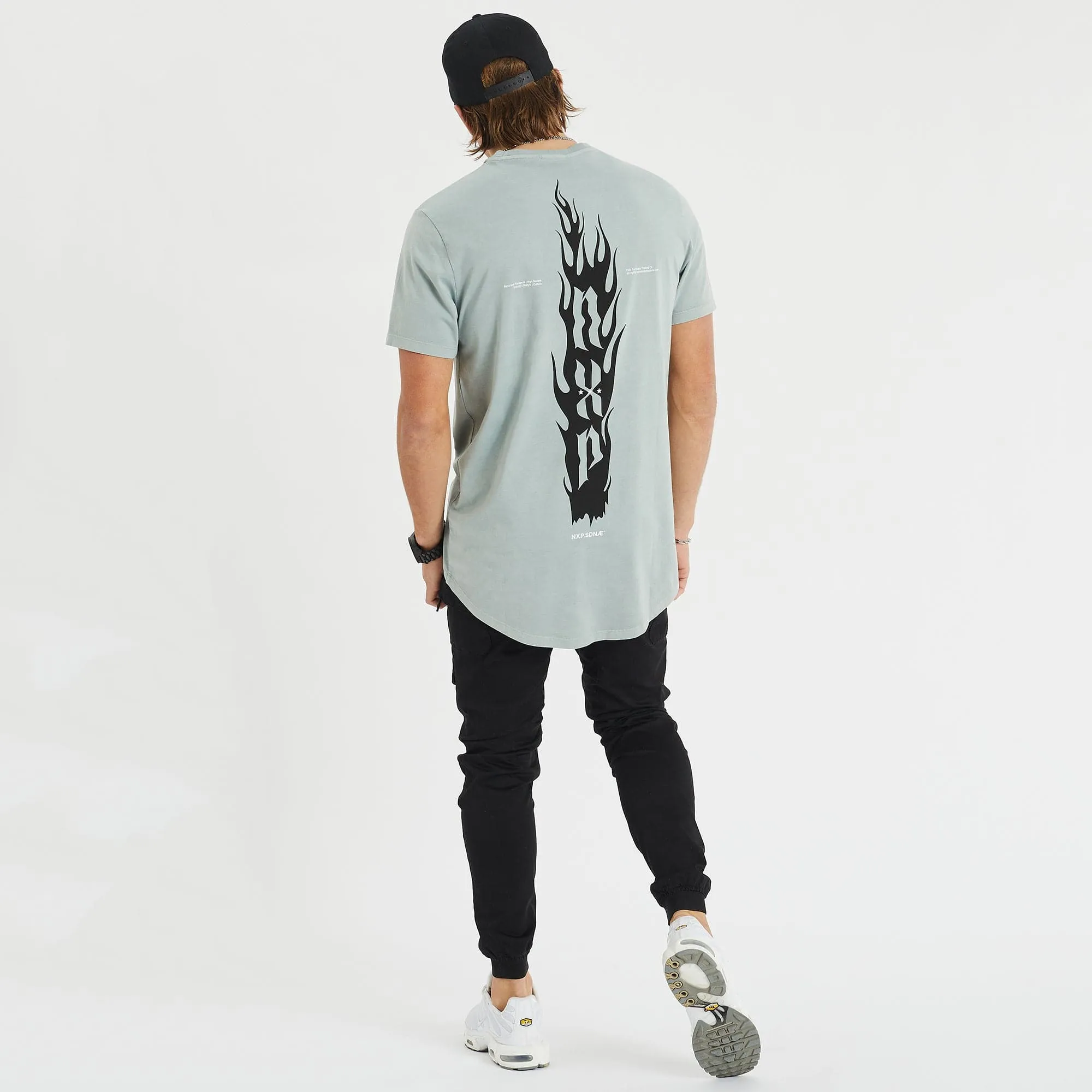 Inferno Cape Back T-Shirt Pigment Sage sold by Neverland product image thumbnail 5