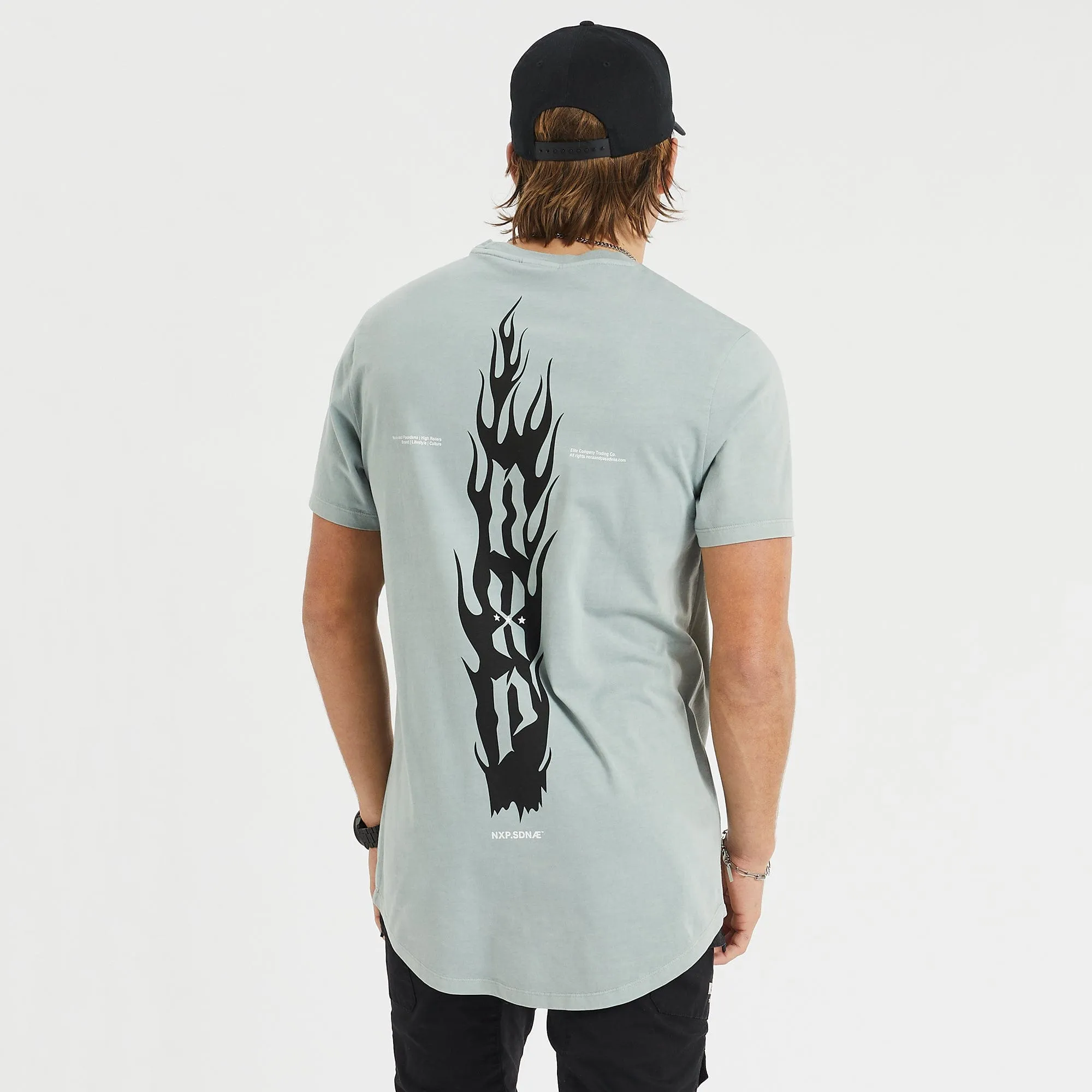 Inferno Cape Back T-Shirt Pigment Sage sold by Neverland