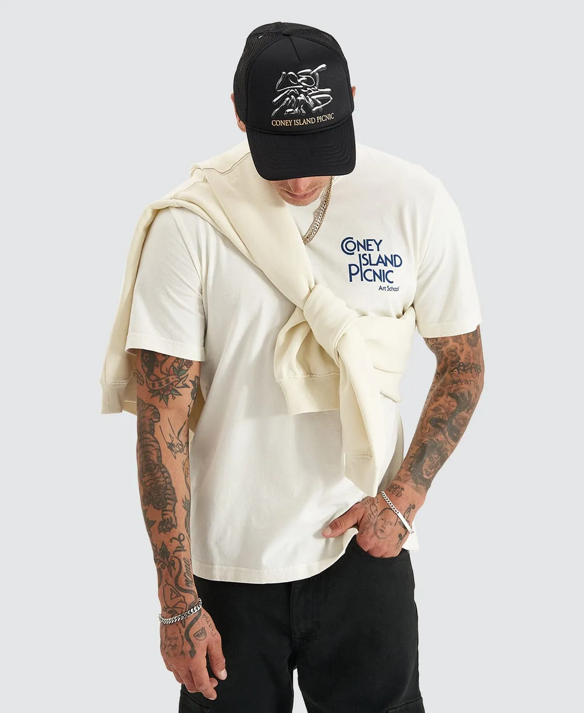 Art School T-Shirt Coconut White sold by Neverland product image thumbnail 4