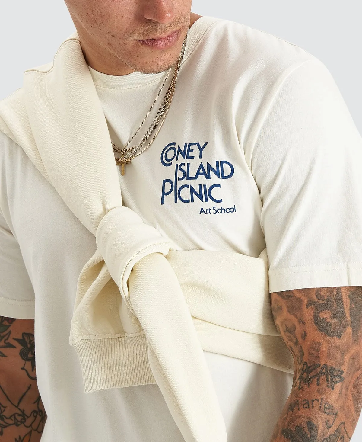 Art School T-Shirt Coconut White sold by Neverland product image thumbnail 3