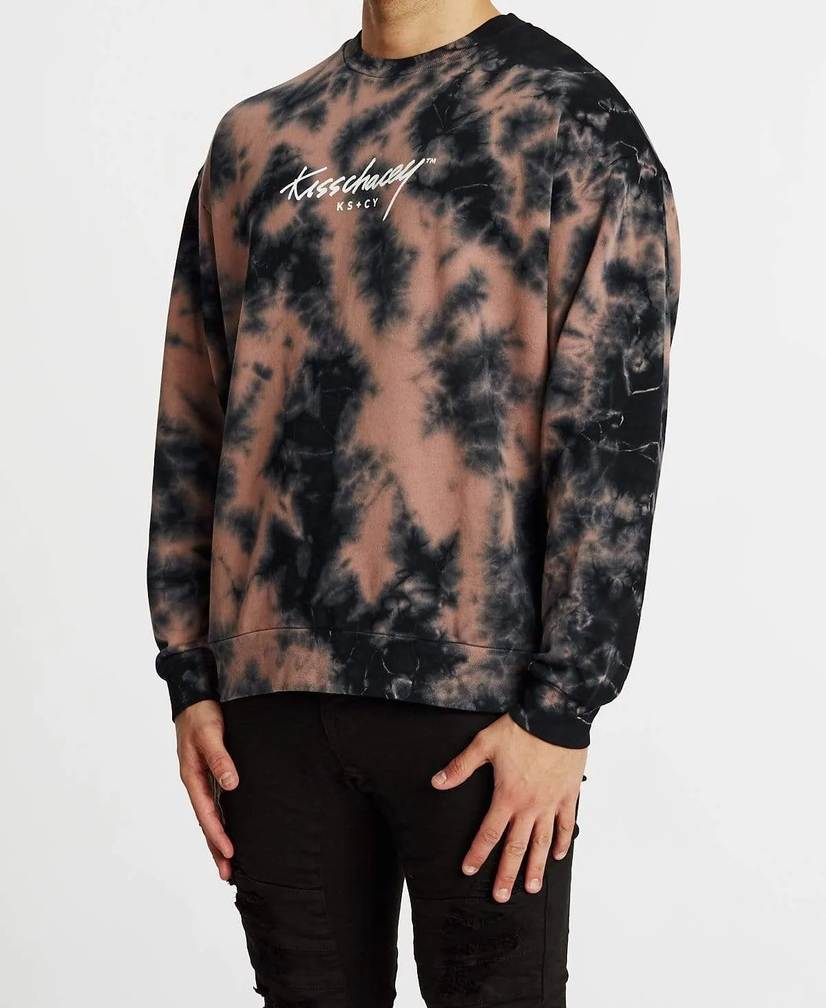 Safford Relaxed Jumper Mauve Tie Dye sold by Neverland product image thumbnail 3