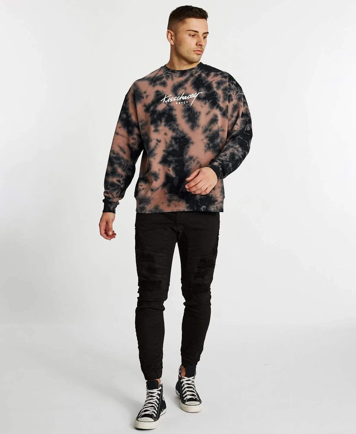 Safford Relaxed Jumper Mauve Tie Dye sold by Neverland product image thumbnail 4