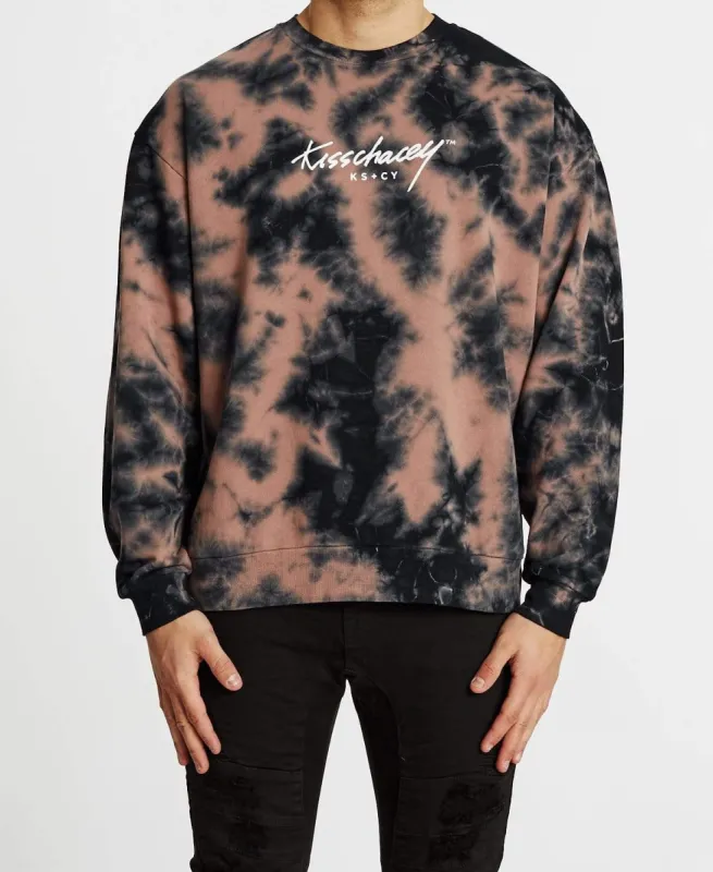 Safford Relaxed Jumper Mauve Tie Dye sold by Neverland