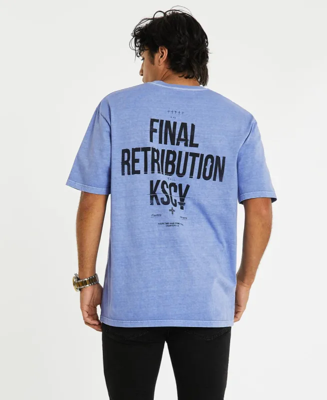 Retribution Box Fit T-Shirt Pigment Purple sold by Neverland