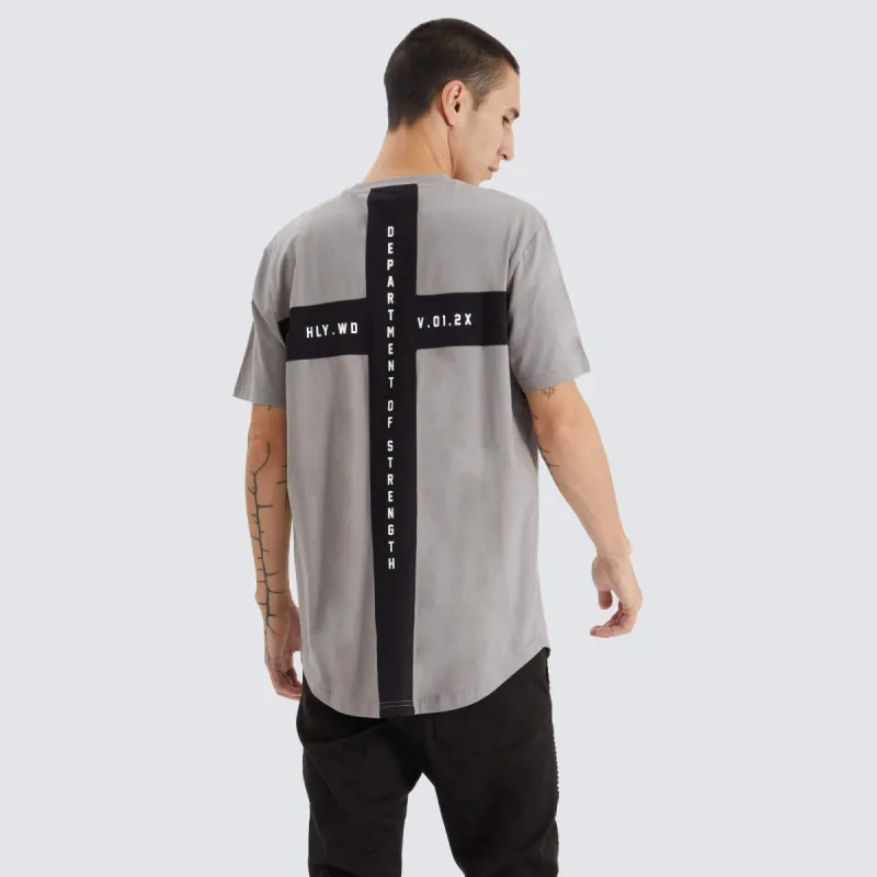 Fairplay Dual Curved Tee Frost Grey sold by Neverland