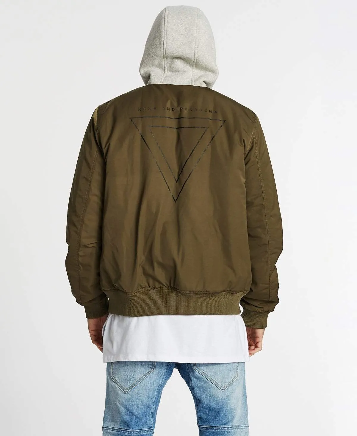 Omega Hooded Bomber Jacket Khaki sold by Neverland product image thumbnail 2