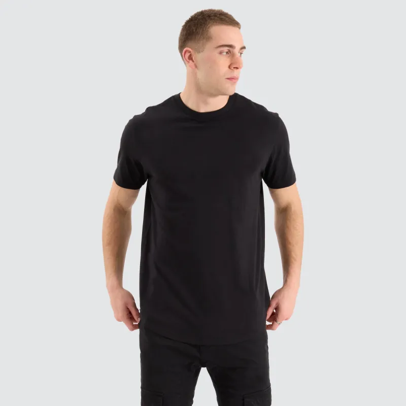 Bristol Dual Curved Tee Jet Black sold by Neverland